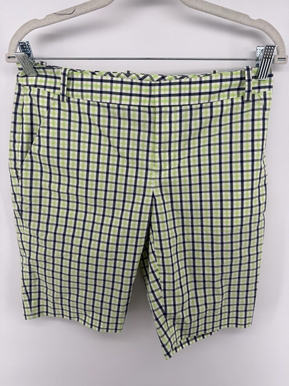 Polo Ralph Lauren golf  Women's Shorts Size 4 Green White Gingham Check #L